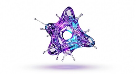 Discover vibrant abstract art with stunning purple and turquoise hues for modern digital design projects now