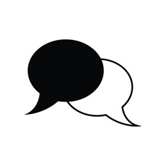 bubble chat   logo icon illustration flat