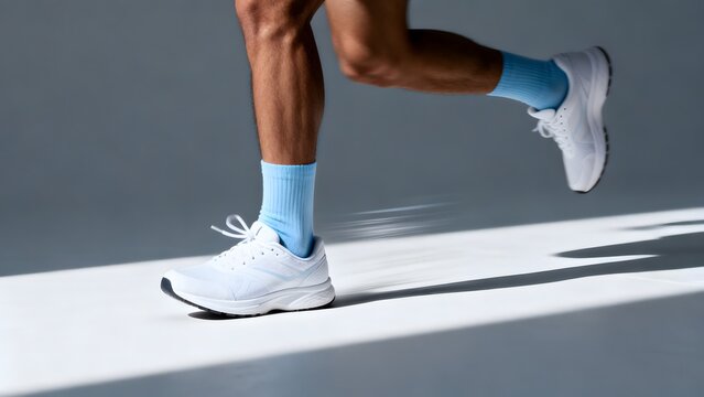 Running legs in motion