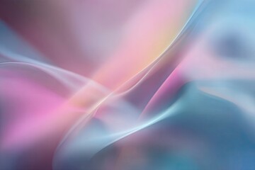 Fototapeta premium Pastel abstract background of flowing, ethereal shapes in blue, pink, and gold
