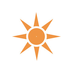 sun  logo icon illustration flat