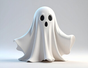 halloween ghost on White Background