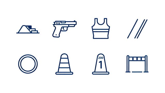 Sports equipment and symbols