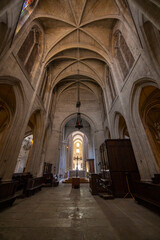 Fototapeta premium Saint Trophime Cathedral Arles France Romanesque architecture light