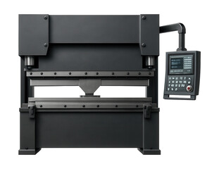 Robust hydraulic press brake with CNC control for high-volume manufacturing.