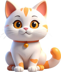 halloween cat 3d character