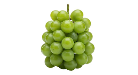 Isolated Cluster of Green Grapes, Fresh and Sweet, Fruit Snack, Vegan Food, Healthy Diet, Appetizing