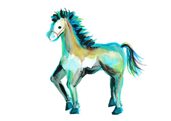 馬手描きイラスト 2026年賀状素材