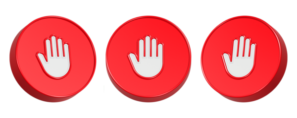 3d rendering design of stop sign in red frame 