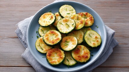 Healthy Roasted Courgette Medallions with Herbs