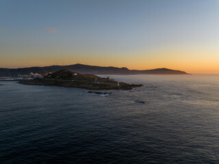 Atardecer en la Costa da Morte de Muxia, Galicia