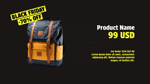 Black Friday Animated Product Sale Promo Template