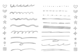 handwritten underline gray