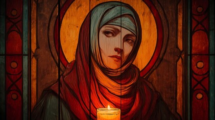 A haunting Slavic nun stands in silence, her presence bridging faith, myth, and the darker side of spirituality.