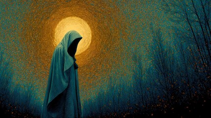 A haunting Slavic nun stands in silence, her presence bridging faith, myth, and the darker side of spirituality.