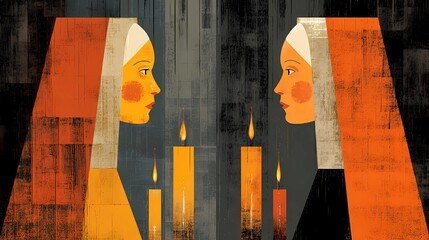 A haunting Slavic nun stands in silence, her presence bridging faith, myth, and the darker side of spirituality.