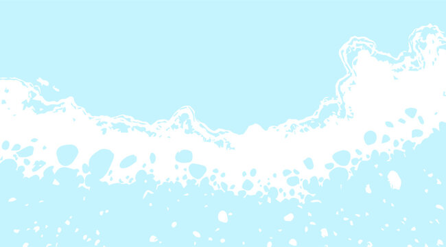 Abstract splash wave background in soft blue and white tones resembling sea foam or watercolor texture. Perfect for design, nature, and creative artistic projects