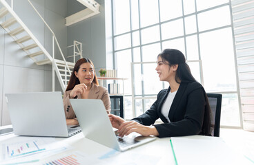 Entrepreneurs engage in brainstorming discussions, shaping innovative ideas for their startup. Their teamwork and collaboration strengthen the partnership, driving business success with leadership