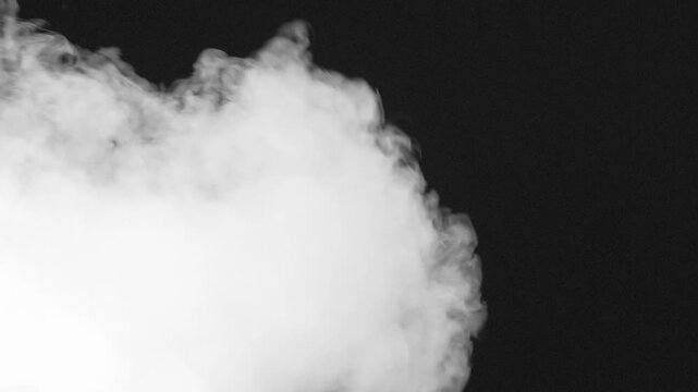 White Smoke Stream on Black. A swirling stream of white smoke gradually fills the black background. Great for creating creative transitions between plots
