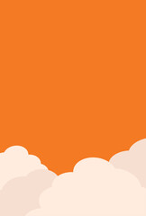 背景素材　夕焼けの空