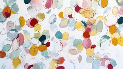 Mixed Media Abstract Painting Ellipse