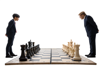 business man and chess