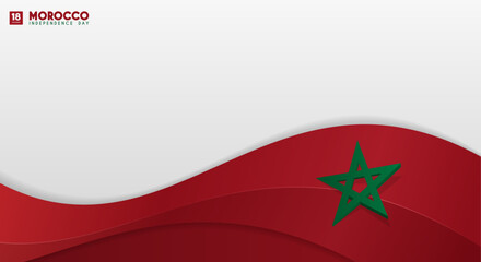 Morocco Independence Day 18 Th of November Background Design