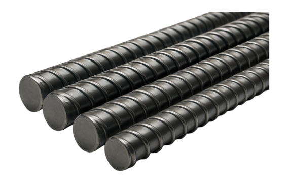 Durable steel reinforcement bars, crucial for earthquake-resistant construction.