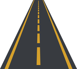 Open Road Icon &ndash; Minimalist Highway and Journey Symbol Representing Travel and Progress