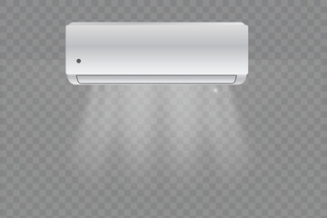 Blue Wind and Fresh Breeze – Climate Control, Air Conditioner System, White Isolated Technology, Vector Cooling Equipment, Power Stream, Comfort Room, Weather Effect
