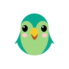 parakeet head icon clipart vector on transparent background
