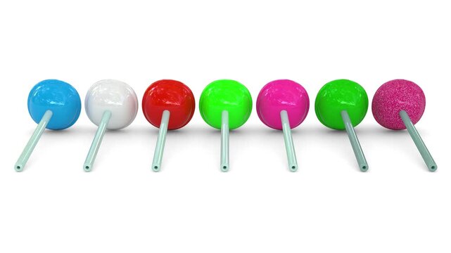 colorful lollipops