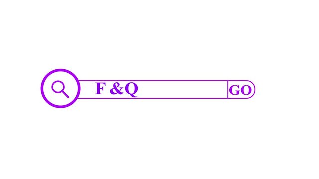 business hand clicking FAQ or Frequently asked questions button on search toolbar with vintage style effect 4k..