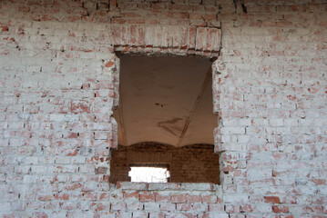 Abandoned house ruined