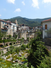 Cityscape of Rocchetta Nervina, Liguria - Italy