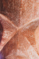 Vault of a colonnade in Pollenzo, Piedmont - Italy