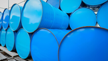 Chemical tank storage area separated from general areas for safety within industrial plants
