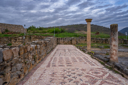 North Macedonia - Mosaic Floor Remnants in the 5th-Century Basilica of Bargala