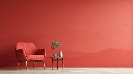 Simple Red Background Calming Effect