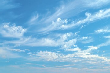 Fototapeta premium Cloudy sky serenity open field nature photography bright environment wide-angle view tranquil atmosphere