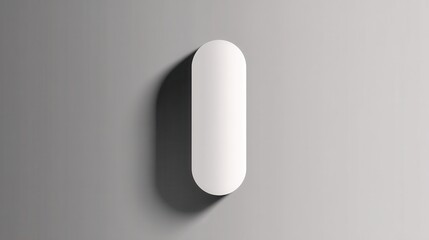 Abstract Minimal Vertical Ellipse Print