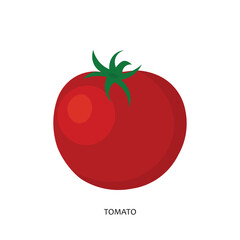 Fresh Tomatoes Lined Up Healthy Food Illustration