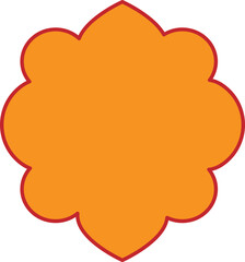 Indian traditional frame 3, Abstract Ornamental Shape Design	