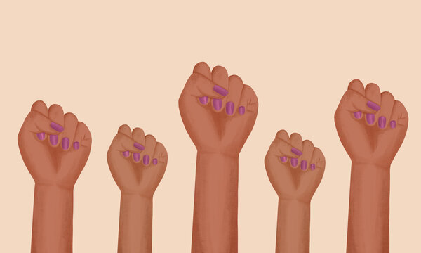 Illustration of women's solidarity and empowerment