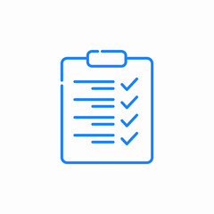 checklist clipboard icon sign vector