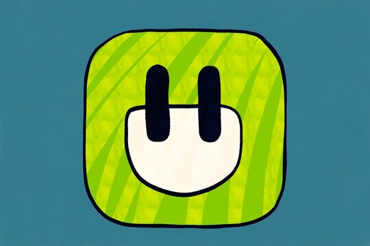 Eco energy symbol promoting sustainable technology