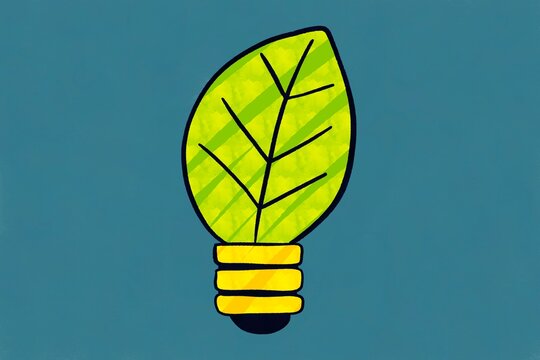 Eco energy icon symbolizing sustainable solutions