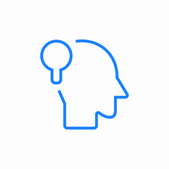 mind insight icon sign vector