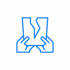 paper tear icon sign vector