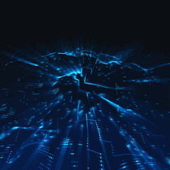 abstract blue background, blue technology background, abstract technology background